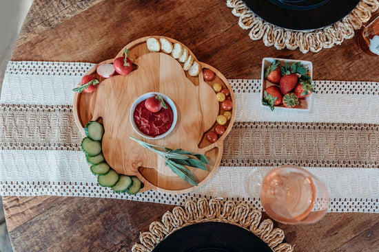 Phuka Flower Charcuterie Board - American Birch