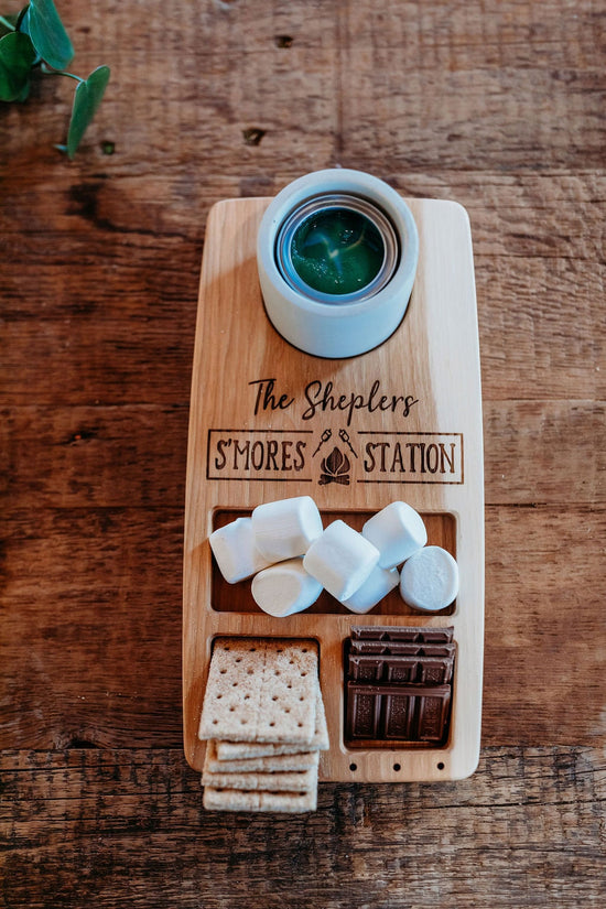 Handcrafted Smore At Home Station - American Hickory