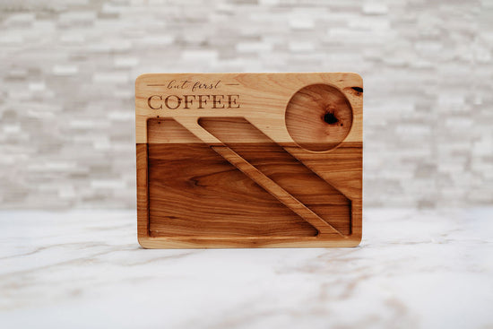Coffee Break Tray - American Hickory