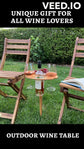 Collapsible Outdoor Wine Table
