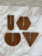U-Shape Wall Vase - Hickory & Mahagony
