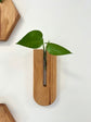 U-Shape Wall Vase - Hickory & Mahagony