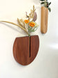Round Wall Vase - Hickory & Mahagony