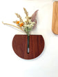 Round Wall Vase - Hickory & Mahagony