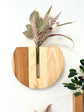 Round Wall Vase - Hickory & Mahagony