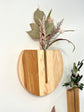 Round Wall Vase - Hickory & Mahagony