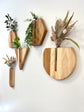 Round Wall Vase - Hickory & Mahagony