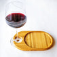Wine & Appetizer Plate Set of 4 - Organic Bamboo