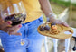Wine & Appetizer Plate Set of 4 - Organic Bamboo