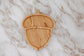 Acorn Nut and Fruit Tray - American Hickory
