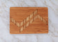 Zig Zag Cheese and Crackers Board - Organic Bamboo