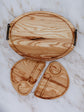 Breakfast For Two Serving Tray - American Hickory