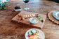 Zig Zag Cheese and Crackers Board - Organic Bamboo