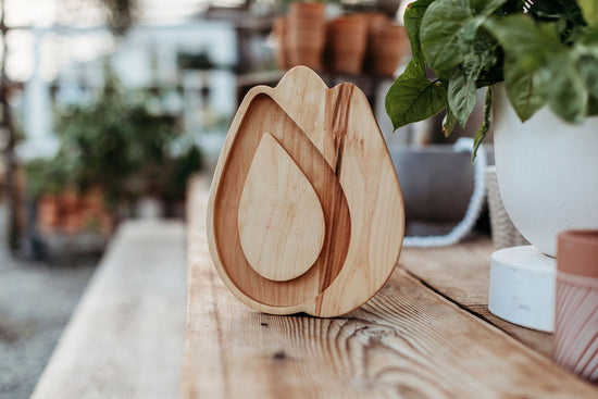 Tulip Flower Charcuterie Board - American Birch